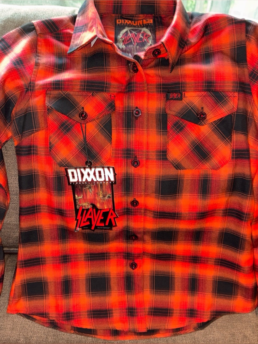 Dixxon Slayer Hell Awaits Flannel Womans Small NWT Sold Out